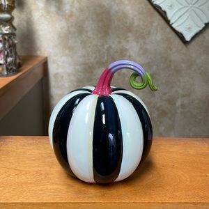 Mackenzie-Childs Fortune Teller Courtly Stripe Pumpkin Small